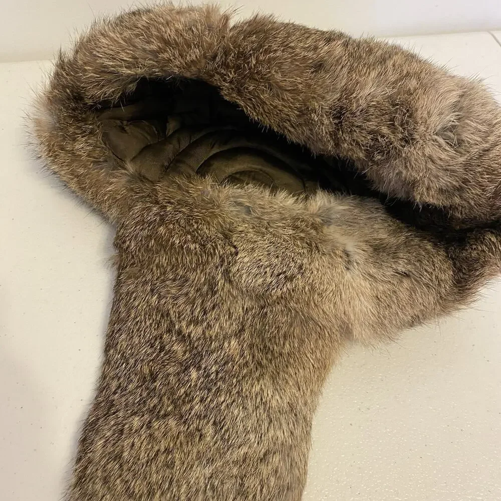 Mad Bomber National Rabbit Hair Fur Nylon Winter Hat Soft Cozy Ear Warmers Large